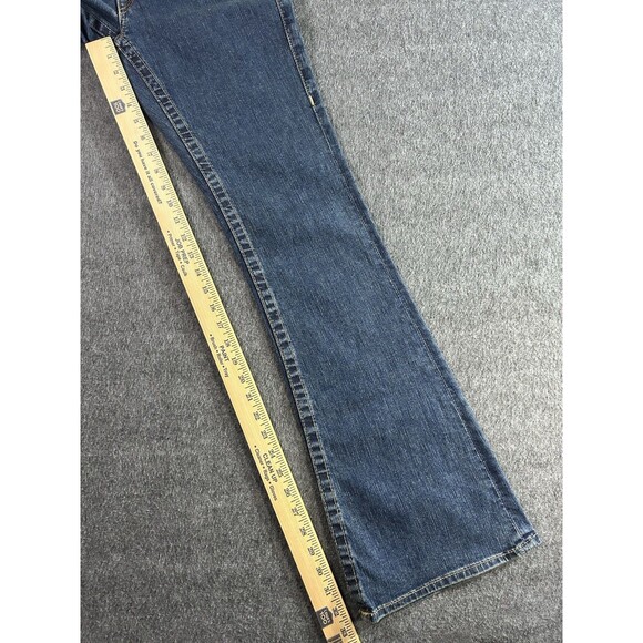 VTG True Religion Jeans Joey Big T Women’s Flared Legs Denim Blue Sz 29 USA Rare - Picture 10 of 14